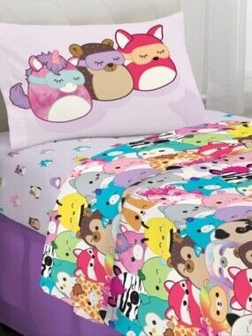 NIB Squishmallow Twin Size Bedding Set